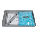 Reusable Cat Litter Box Tray with 12.9 lb Crystal Cat Litter W885426
