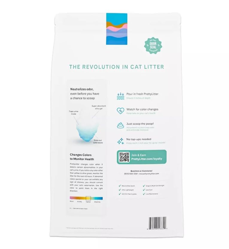 Cat Litter, Calm Aloe Scent with Vitamin E, Non-Clumping, Low Dust, 8 lbs W2436