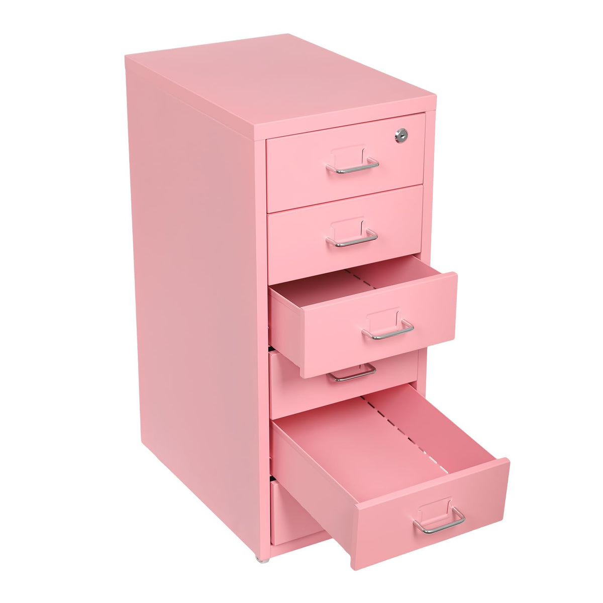 6 Drawer Lockable Metal Mobile File Cabinet with 4 Wheels C35158