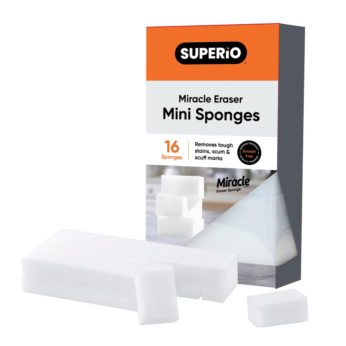 Melamine Sponge Pack of 16 1 Inch Mini Cleaning Erasers M617467