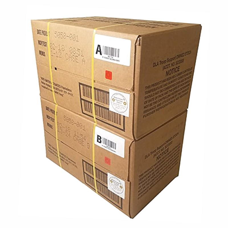 MRE Meals Ready to Eat A and B Cases with Heater N946