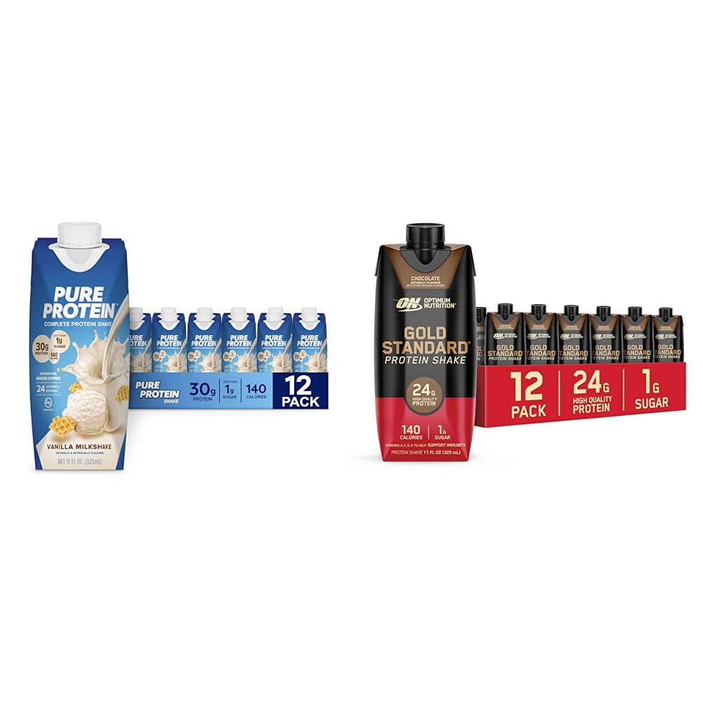 Vanilla Protein Shake, 30g Protein, Vitamins A, C, D, E, Zinc W776446