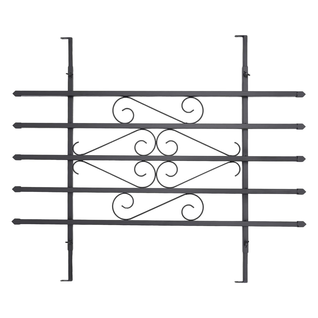Black 24" x 36" 2 Packs Window Security Bars C6110