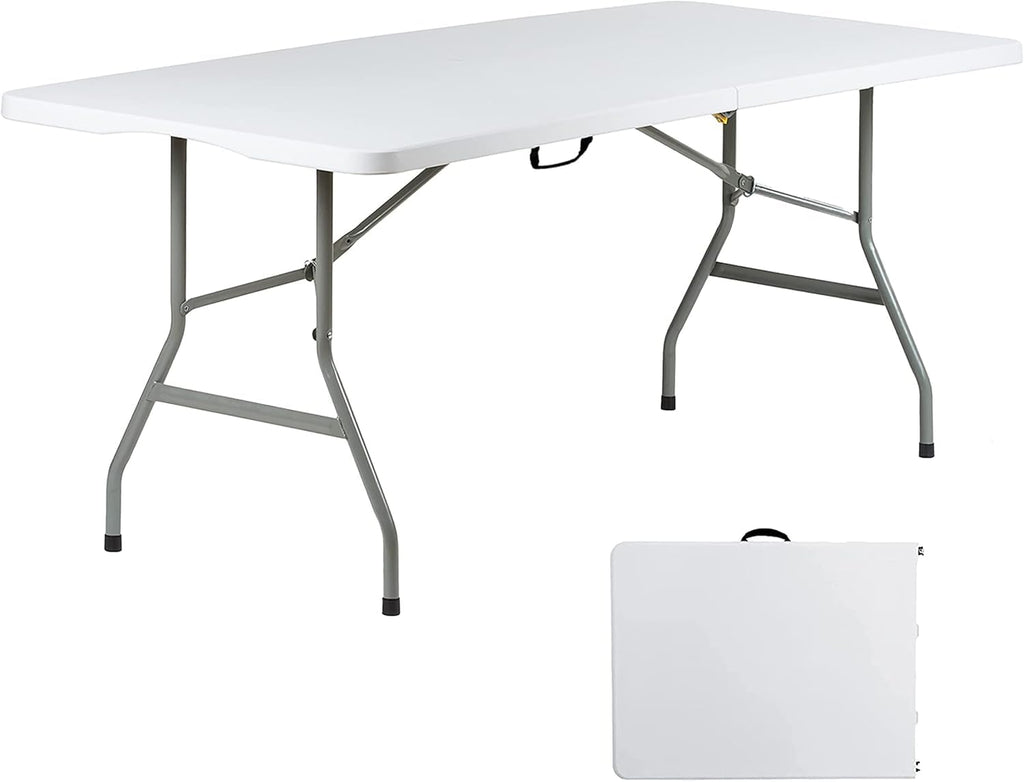 6ft Heavy Duty Foldable Plastic Folding Table I330