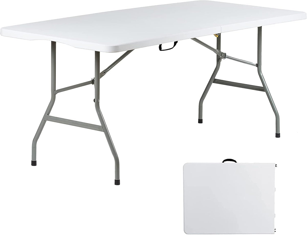 6ft Heavy Duty Foldable Plastic Folding Table I330