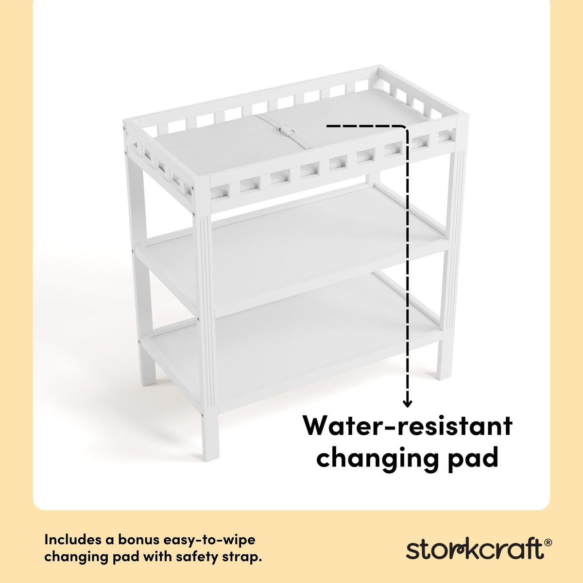 White Changing Table Y6959