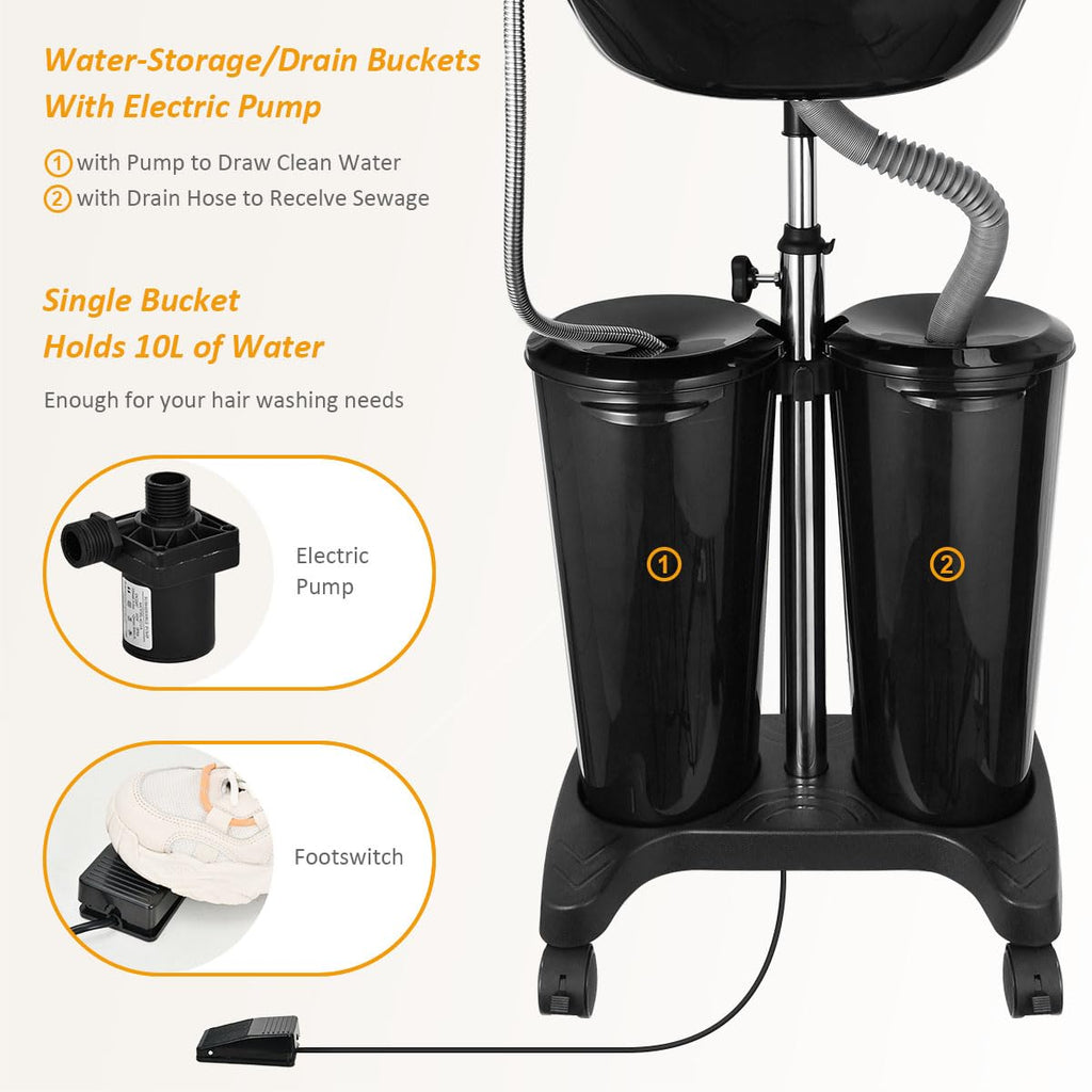 Portable Shampoo Bowl with Electric Pump K75584