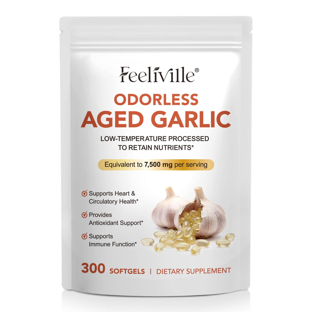7500mg Odorless Garlic Capsules 300 Softgels X239