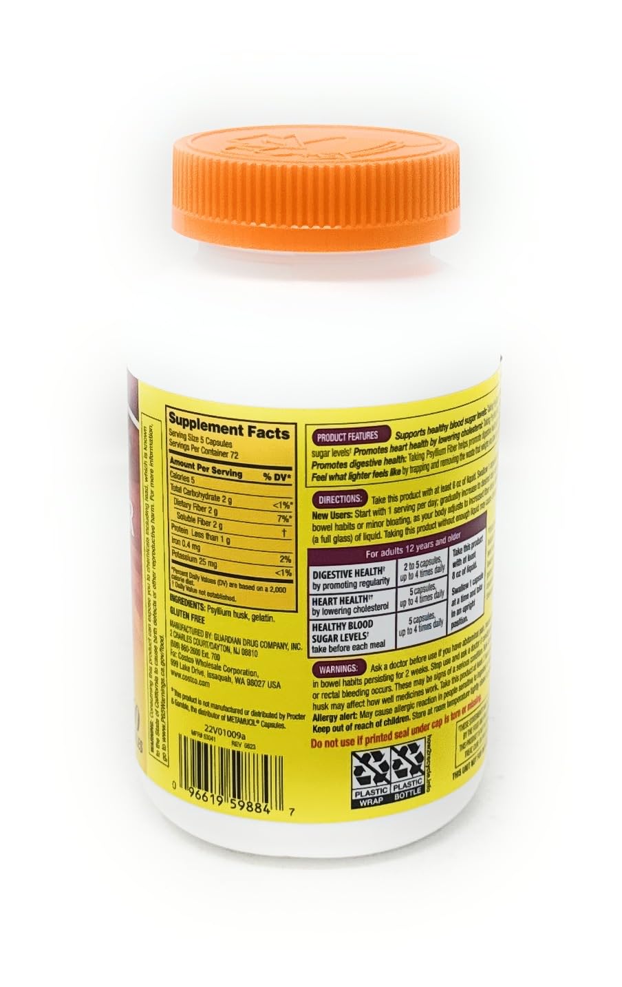 Fiber Supplement 360 Capsules P90963