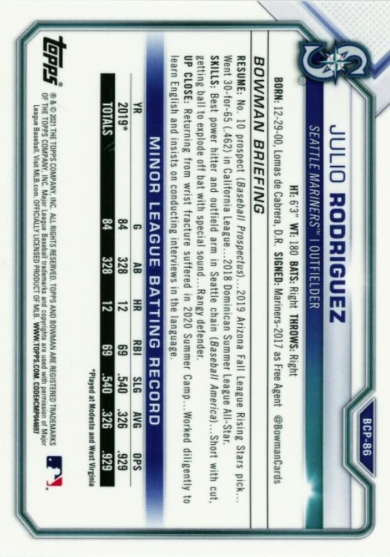 Baseball Rookie Card W955582