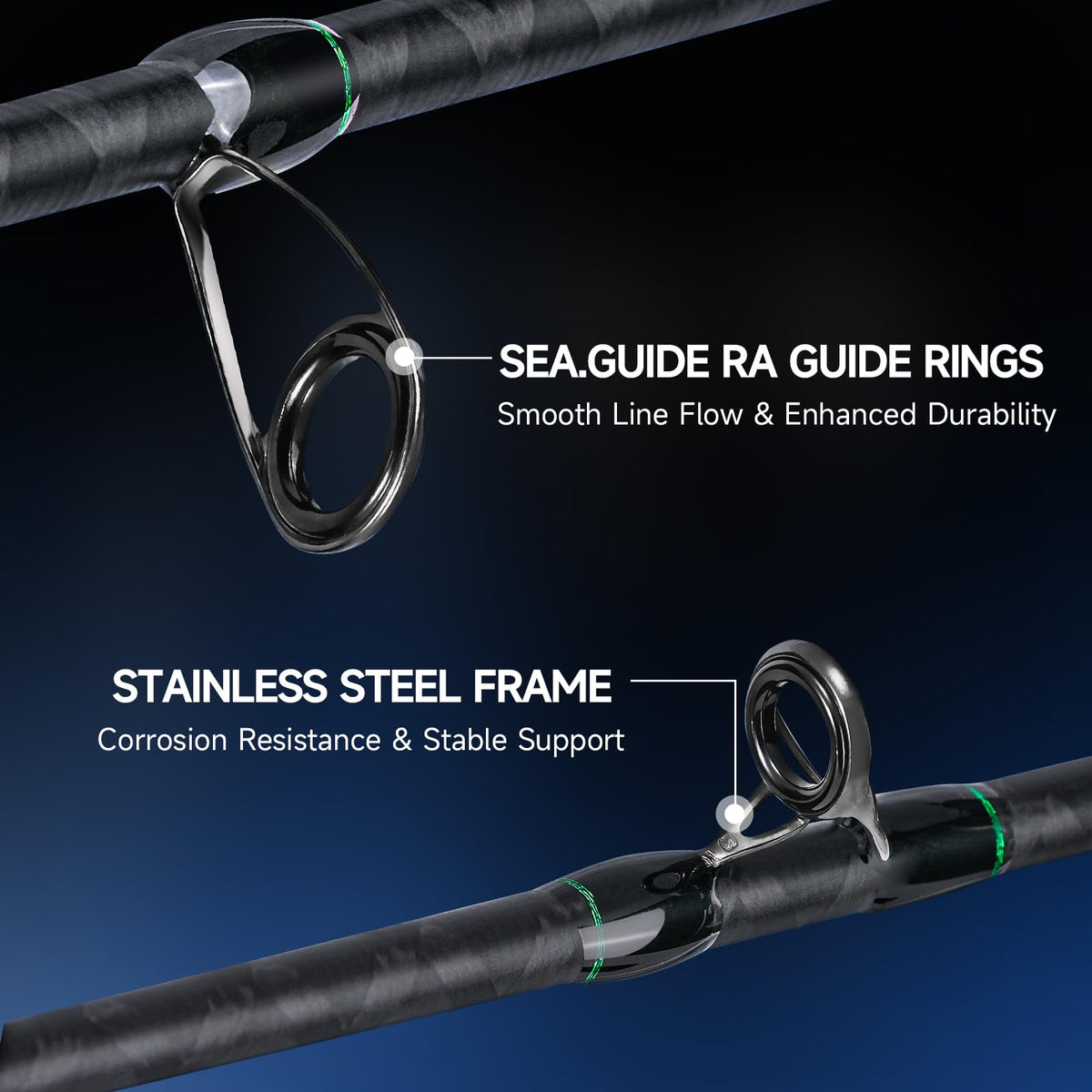 Heavy 2-Piece Fishing Rod M2239