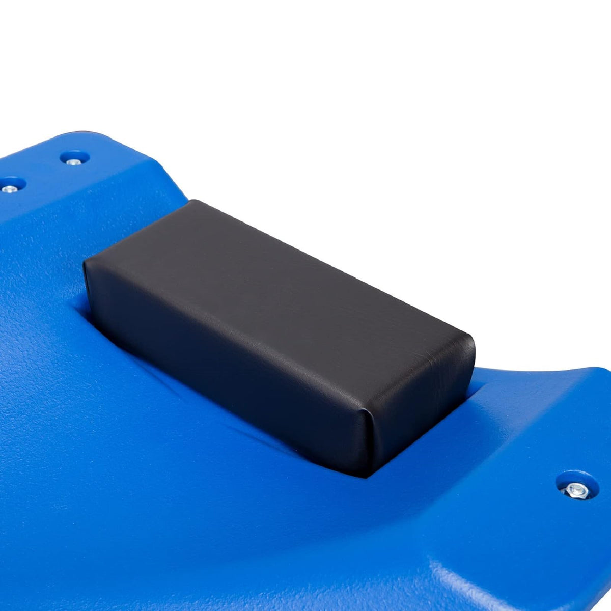 Blue Plastic Rolling Garage Creeper with Padded Headrest and 6 Casters E338