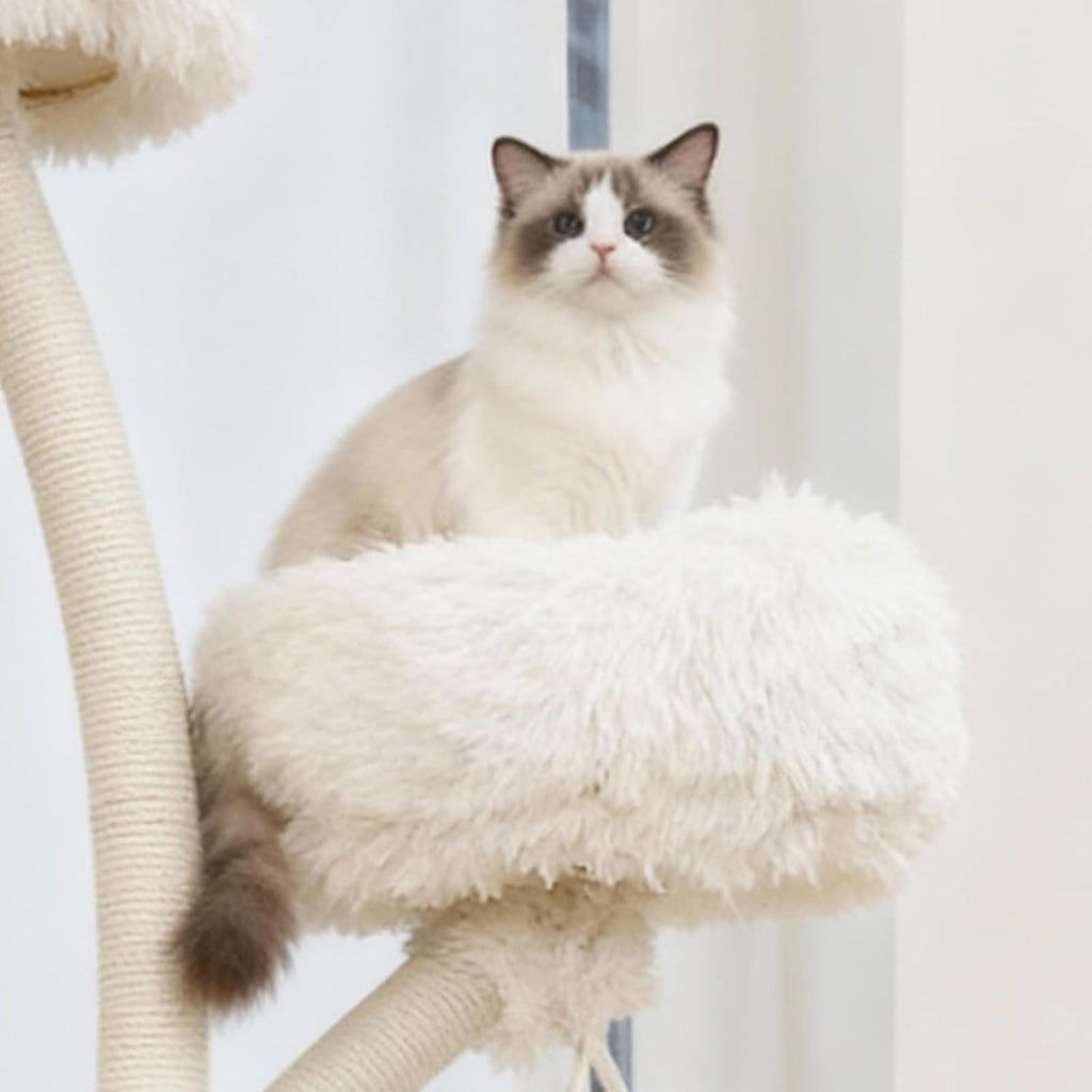 70" Multi-Level Cat Tree Tower with Plush Perches and Sisal Scratching Posts K1549