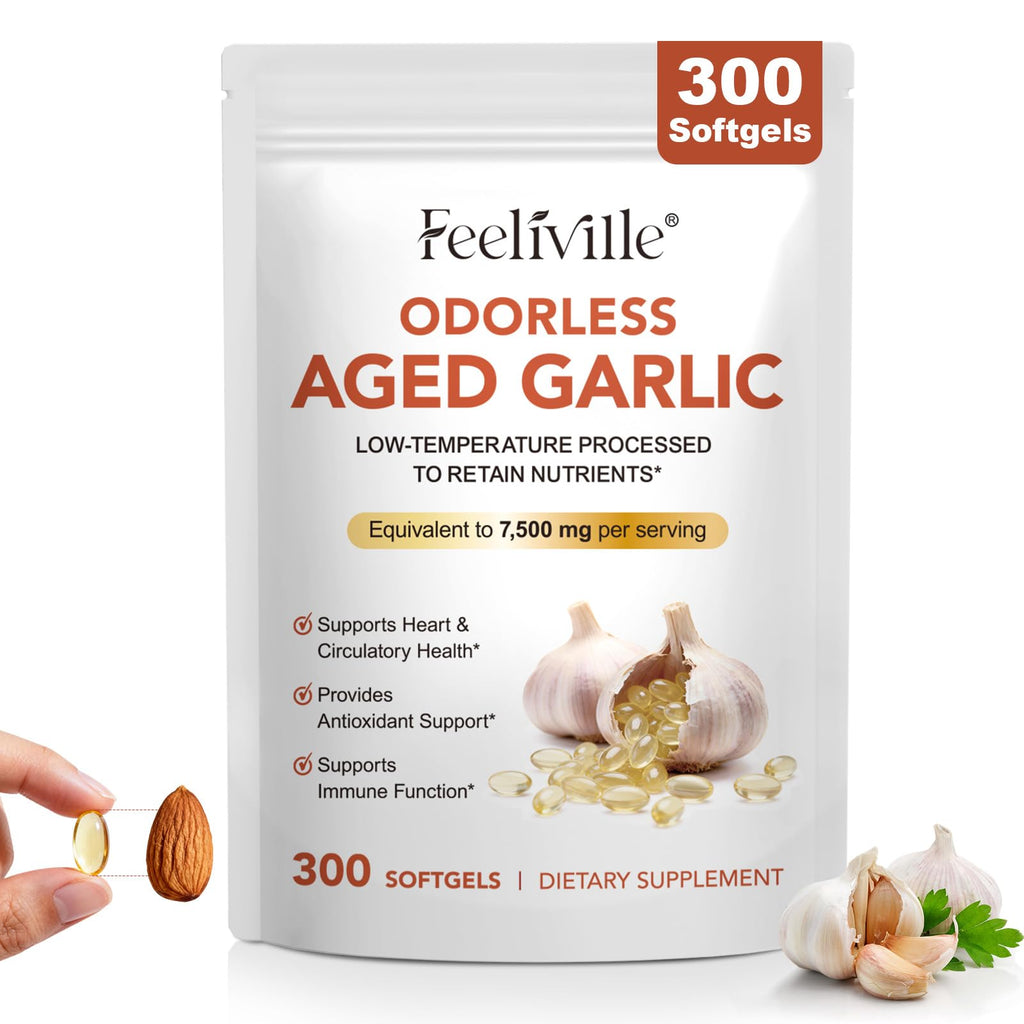 7500mg Odorless Garlic Capsules 300 Softgels X239