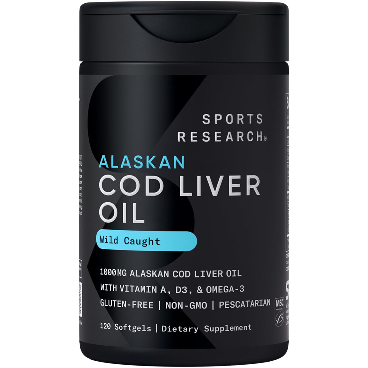 Omega-3 Cod Liver Oil 1000mg, Vitamin D 5000iu, Vitamin K 100mcg, Turmeric Curcumin Multivitamins O6549