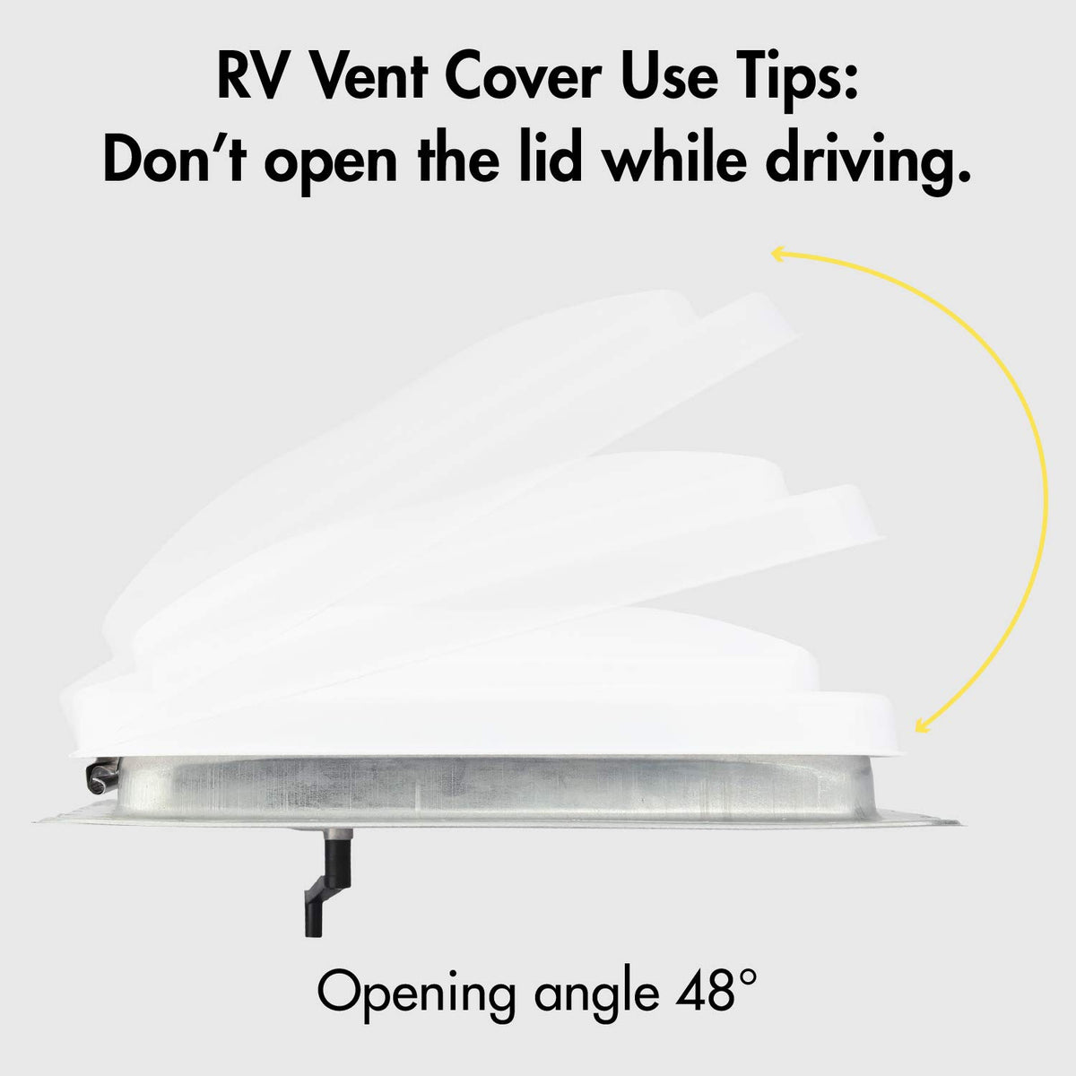 White RV Vent Lid Replacements 2-Pack K4138