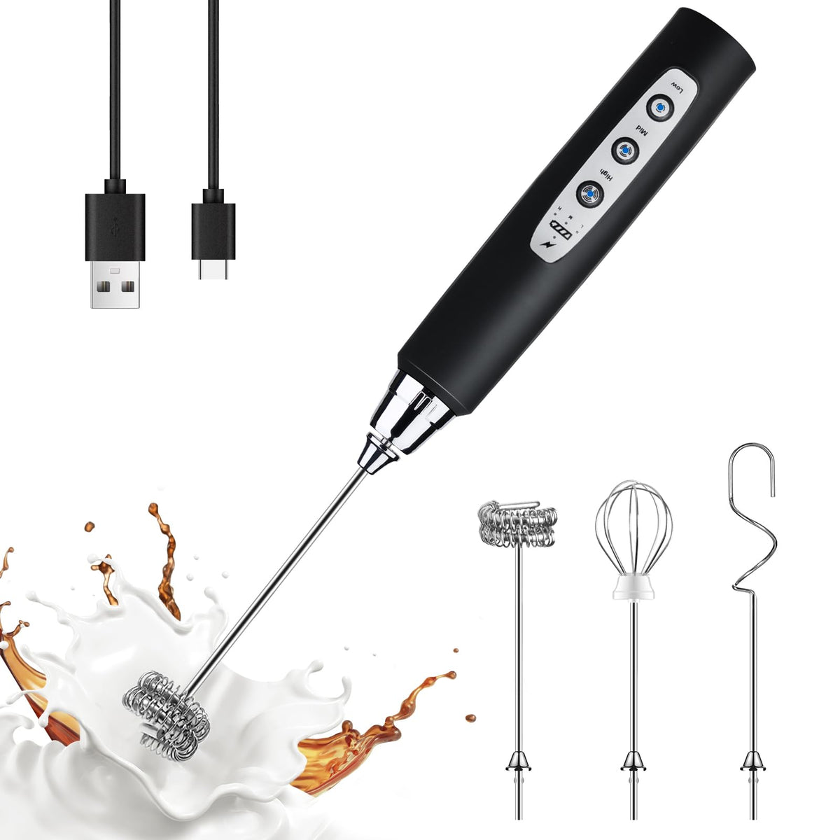 Handheld Milk Frother Wand D532195