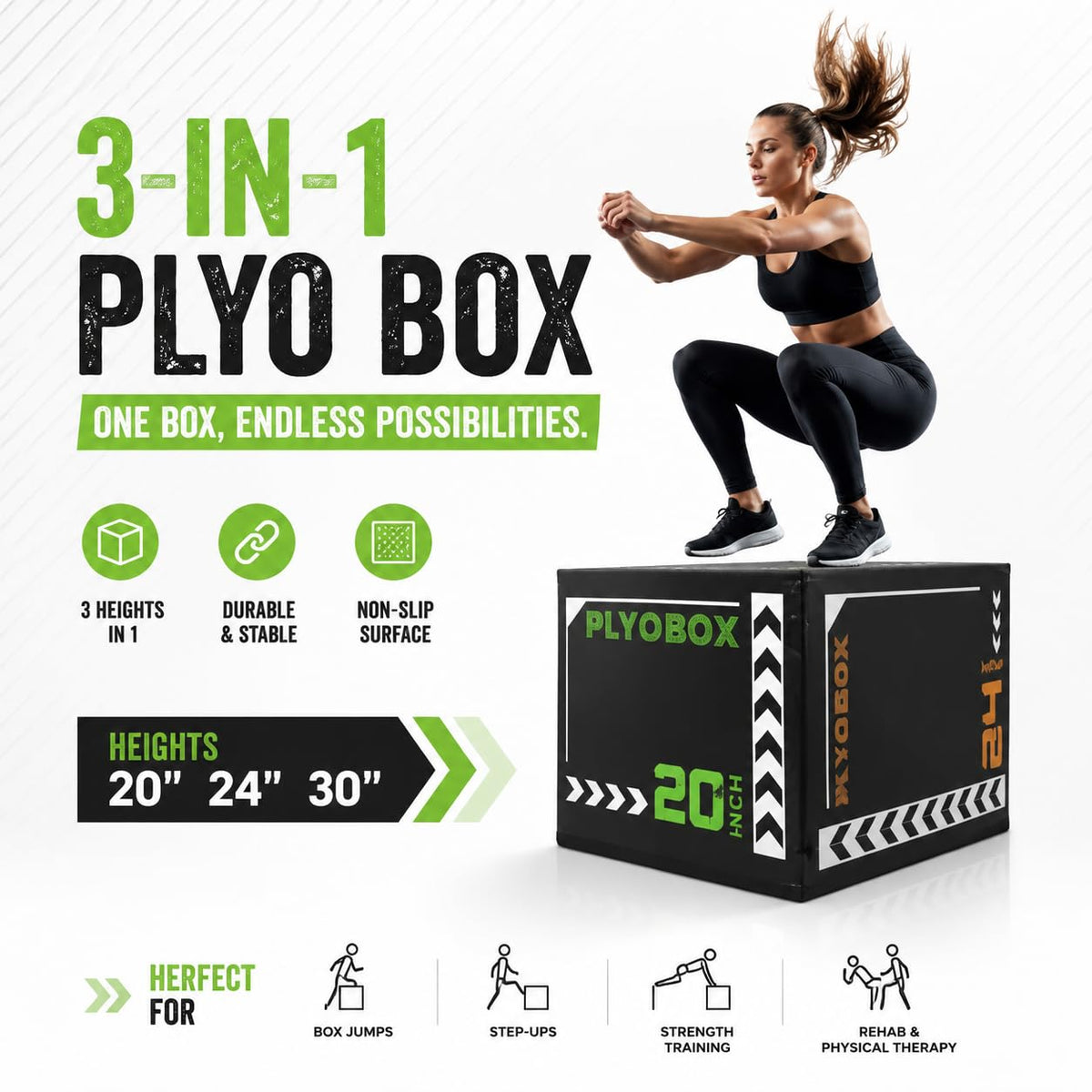 3-in-1 Foam Plyo Box C980
