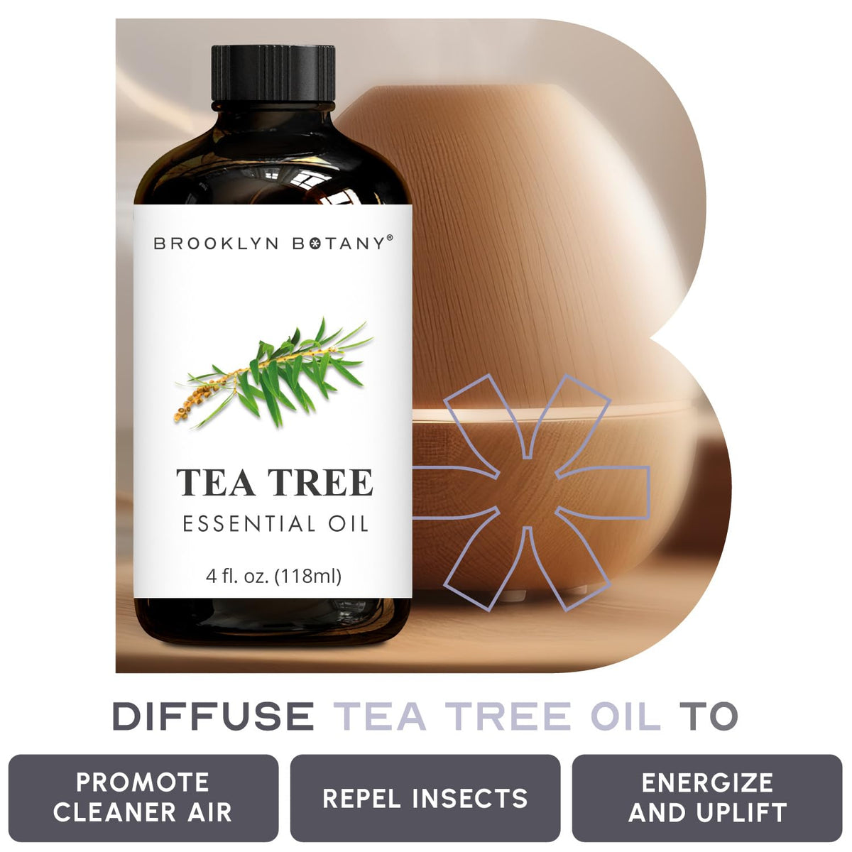 Tea Tree & Grapefruit Essential Oils 4 Fl Oz (Pack of 2) E570
