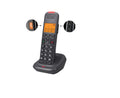 Black Cordless Phone System with Answering Machine J76234