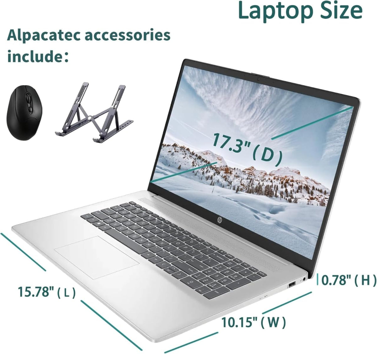 17.3" Full HD Laptop AMD Ryzen 5 32GB RAM 1TB SSD Natural Silver X404914