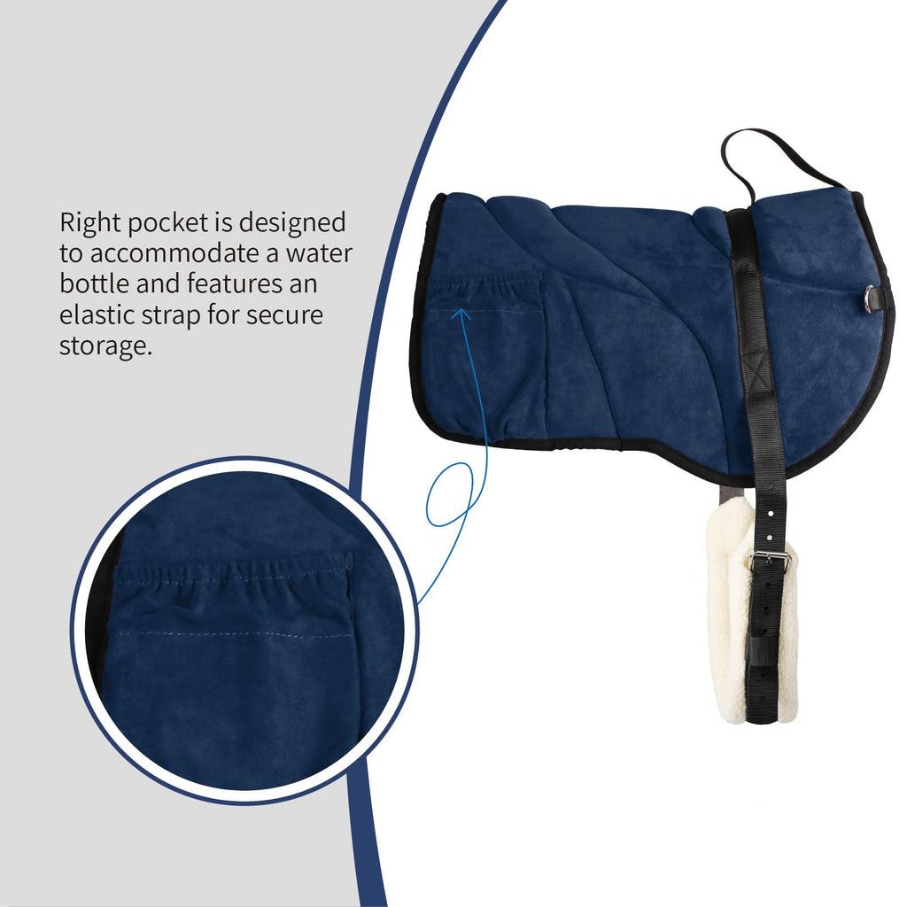 Western Bareback Saddle Pad with Matching Girth E7013