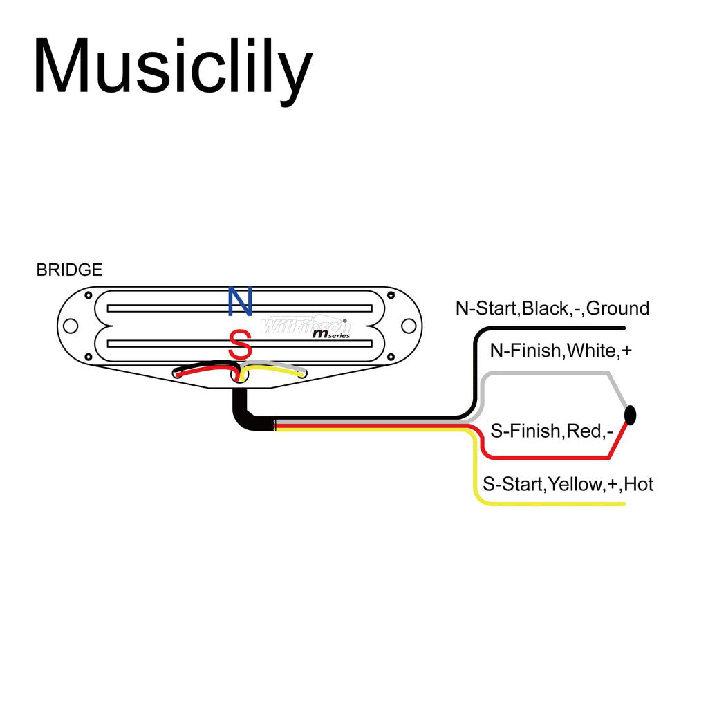 Black Single Coil Sized Humbucker Bridge Pickup X835941