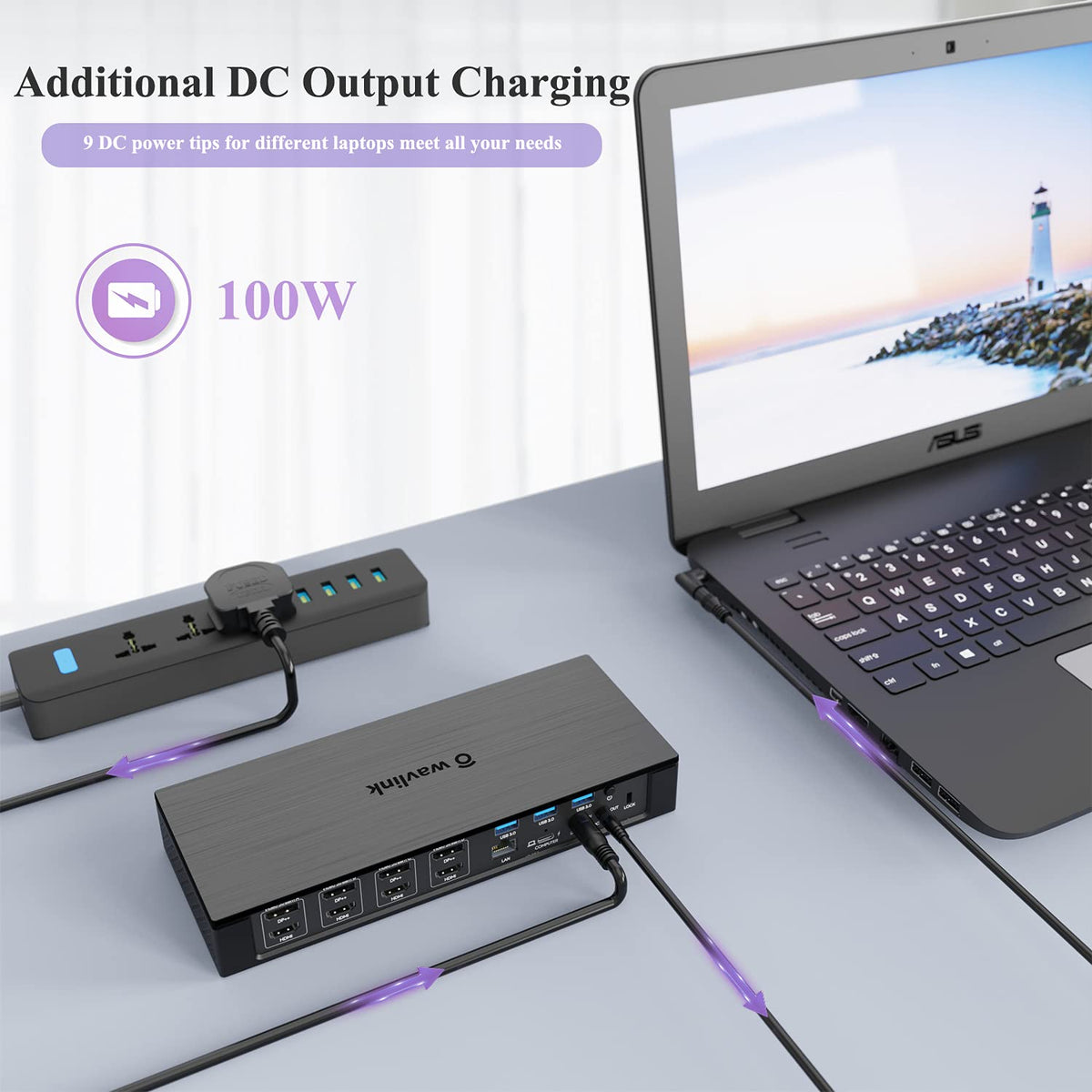 20-in-1 USB-C Quad 4K Docking Station with 100W Charging V38472