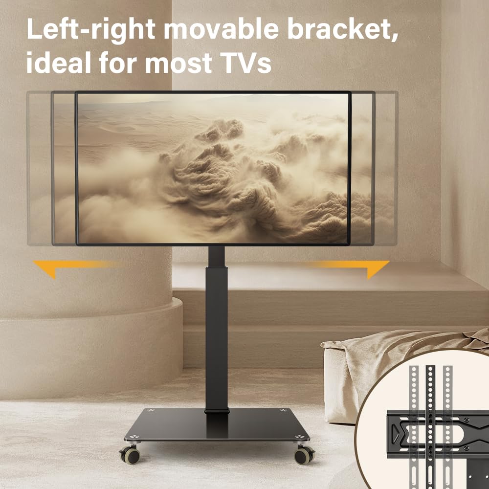 Rolling Floor TV Stand for 27-60 inch LED Screen with Mount G761