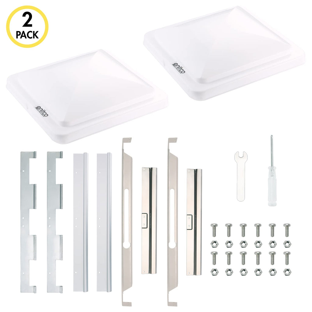 White RV Vent Lid Replacements 2-Pack K4138