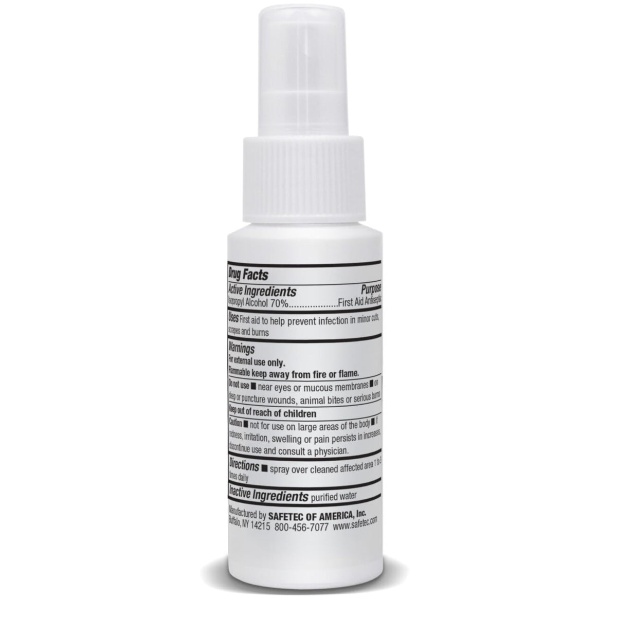 Isopropyl Alcohol 70% 2oz Spray Bottle Y696351