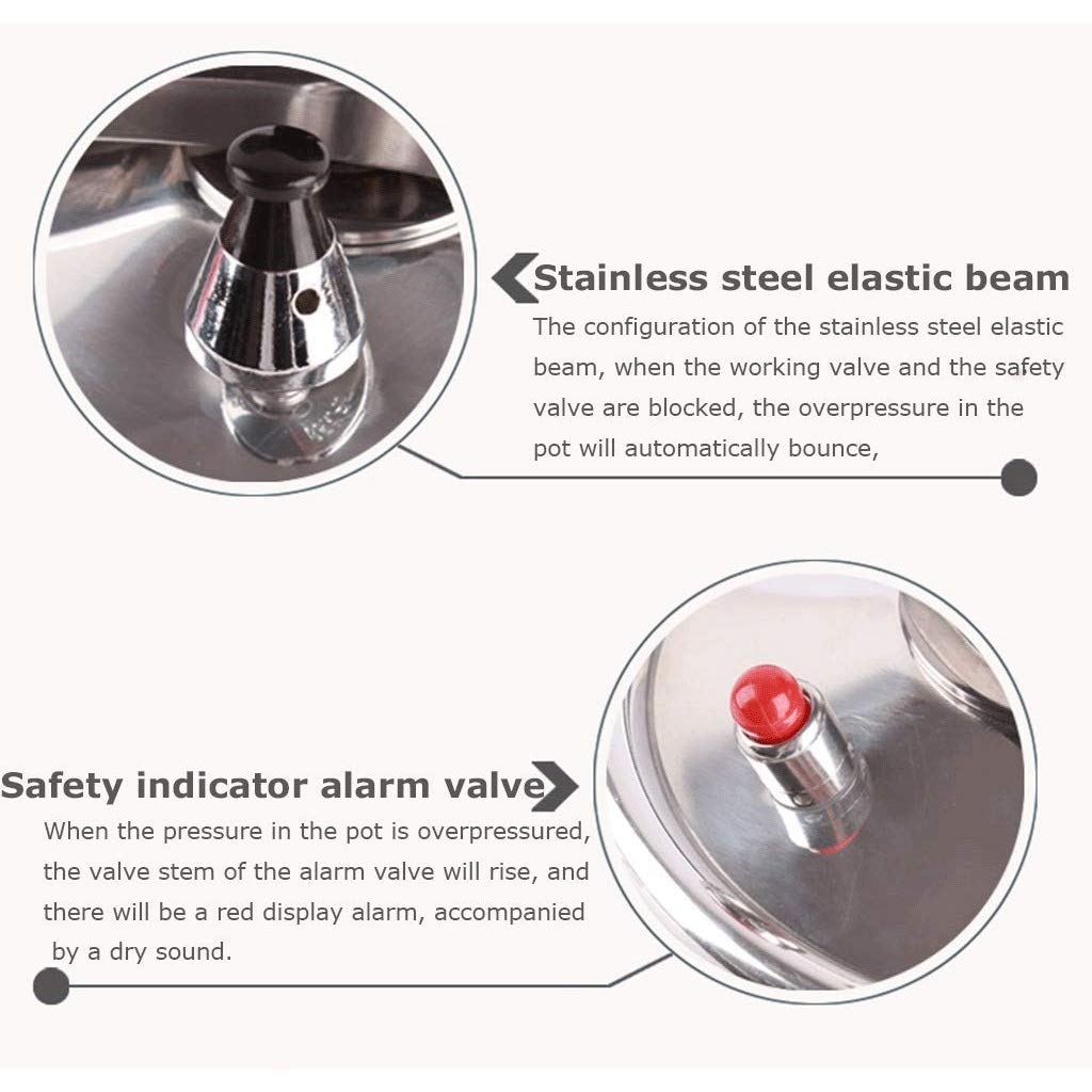 Aluminum Pressure Cooker, Non-Stick Pan, Soup Pot, Skillet, 2L K5287