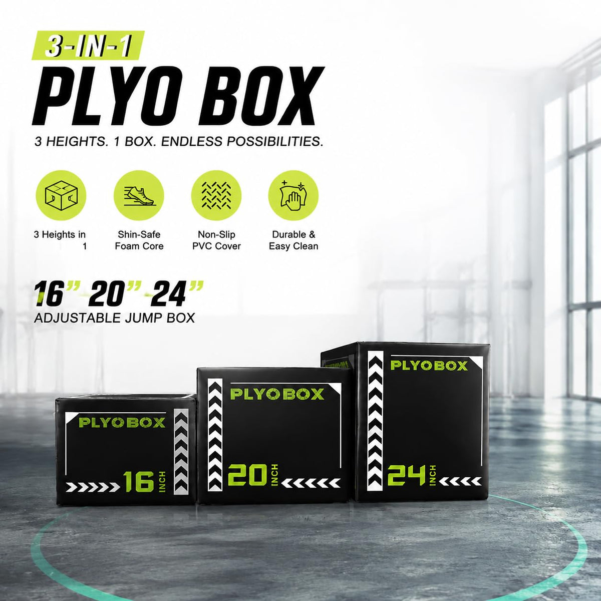3-in-1 Foam Plyo Box C980