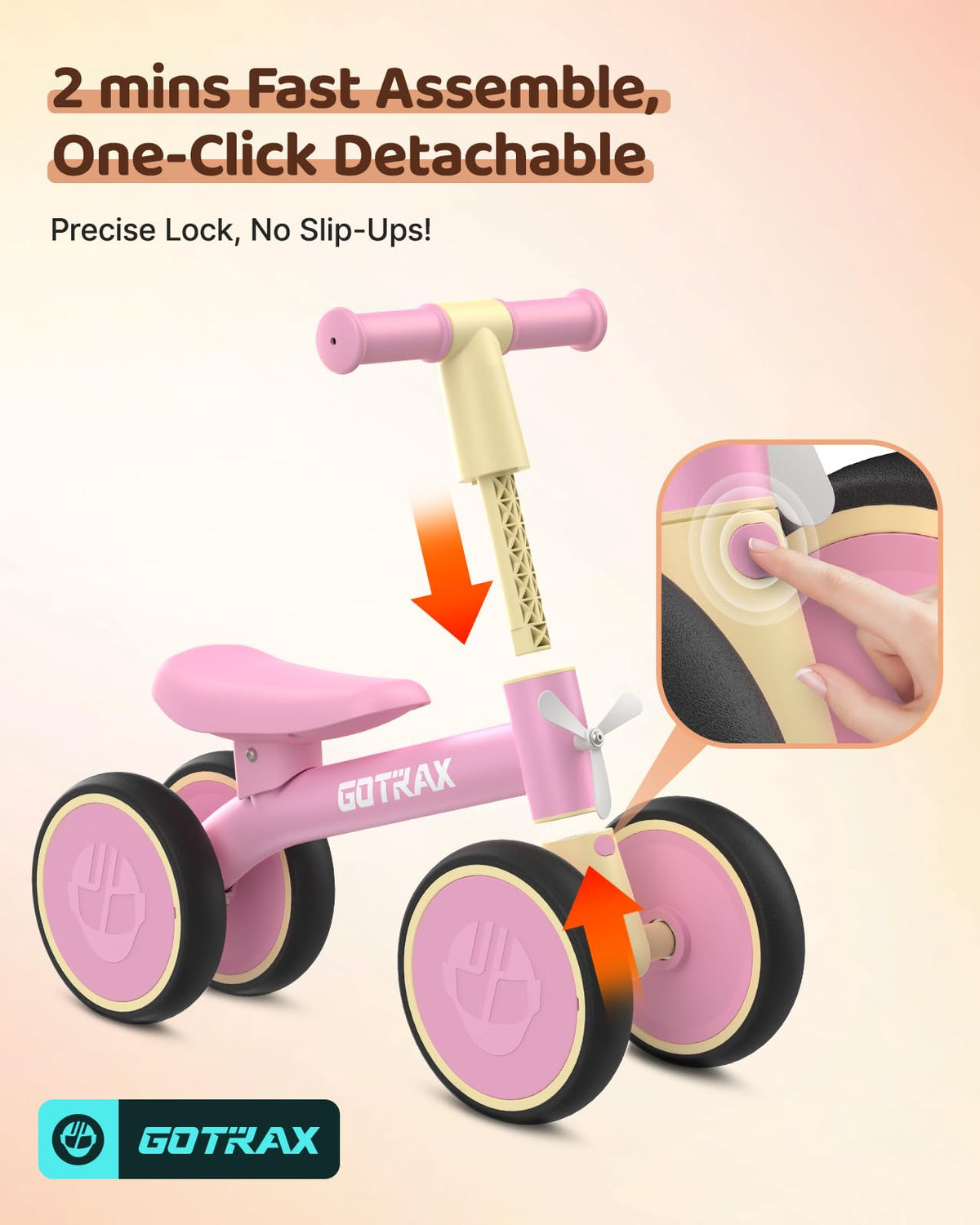 Baby Balance Bike 7" Silent Wheels R414873