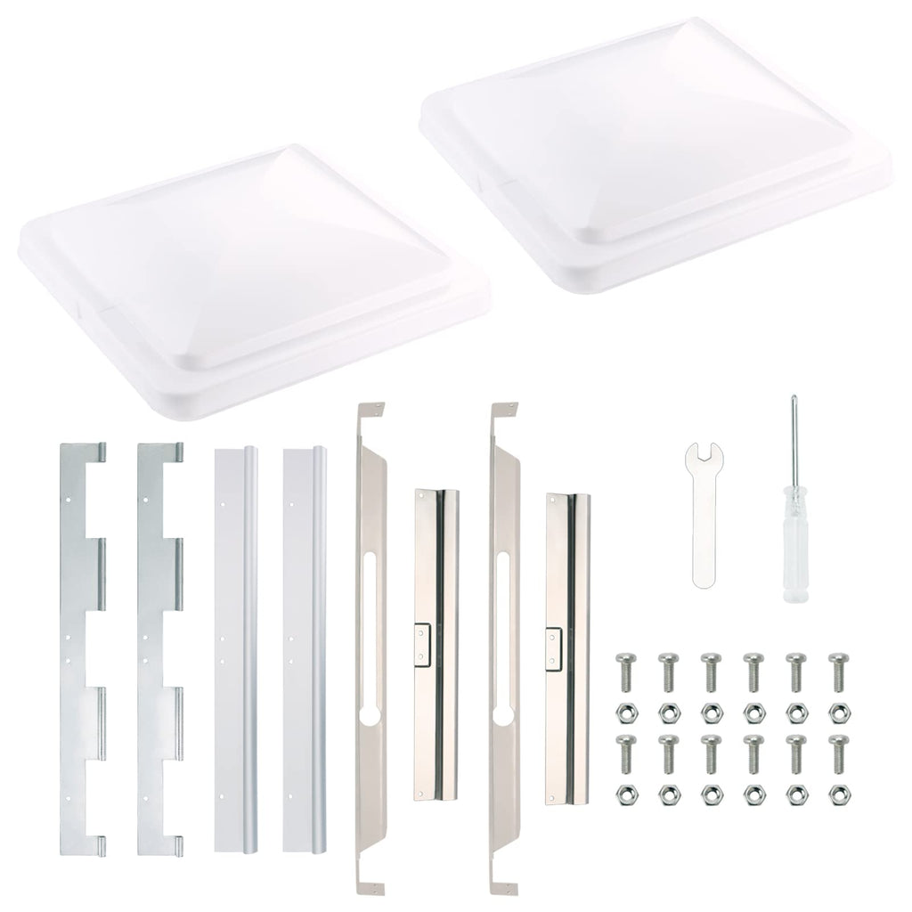 White RV Vent Lid Replacements 2-Pack K4138