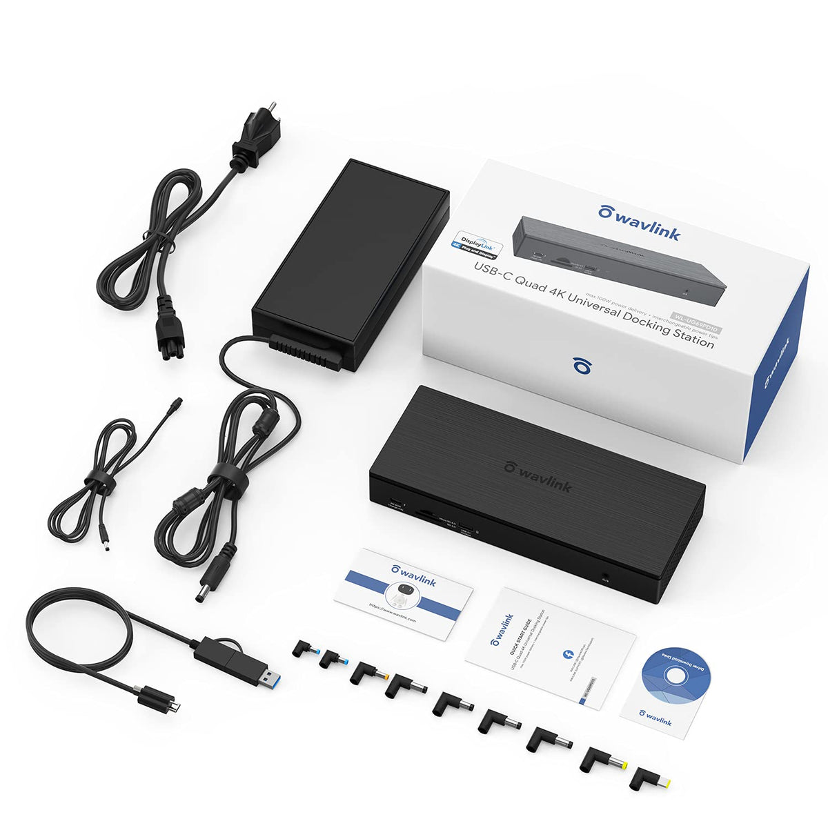 20-in-1 USB-C Quad 4K Docking Station with 100W Charging V38472