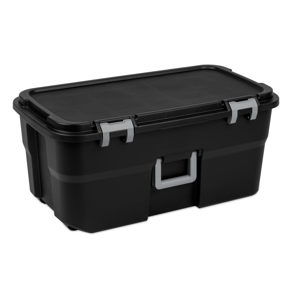 22 Gallon Black Wheeled Storage Trunk M87233