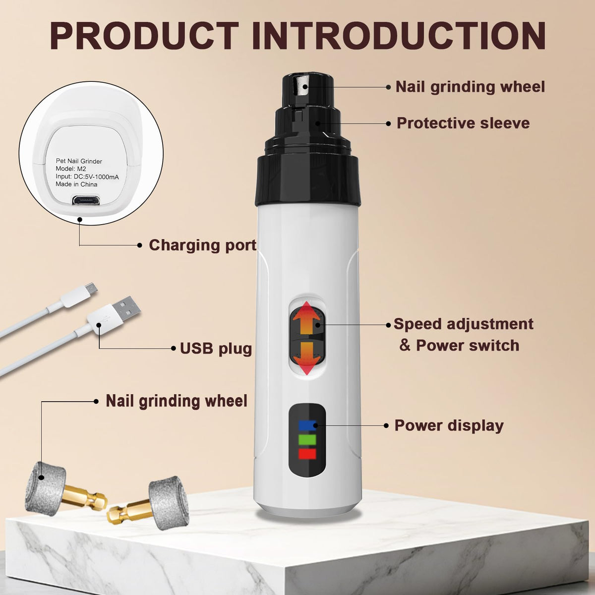 Electric Pet Nail Grinder E696109