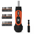 Torque Screwdriver Wrench Set 10-70 Inch Pounds 21 Hex Bits Orange J35144