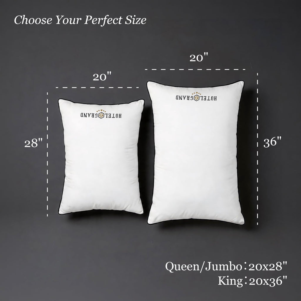 Queen Size Down Alternative Pillows Set of 2 Q205