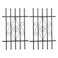 Black 24" x 36" 2 Packs Window Security Bars C6110