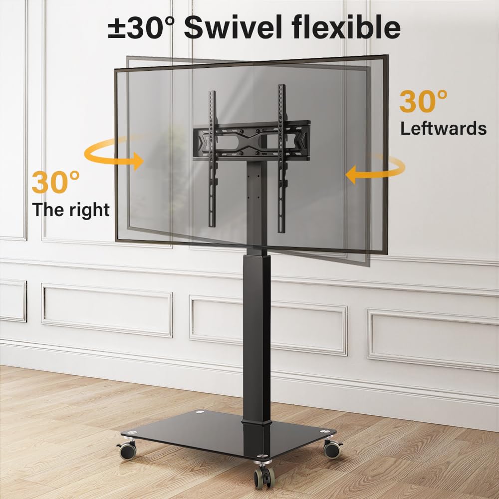 Rolling Floor TV Stand for 27-60 inch LED Screen with Mount G761
