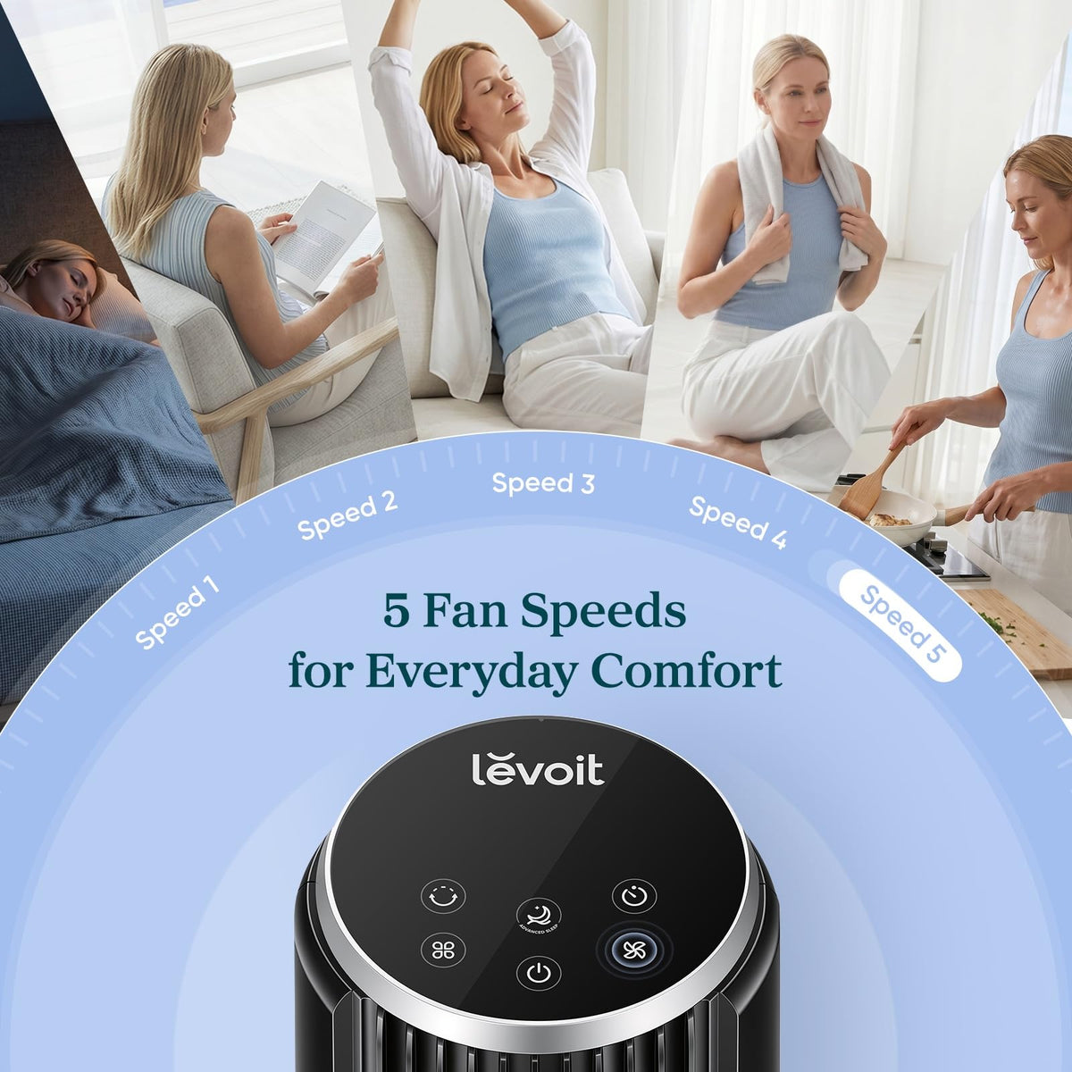 Quiet Tower Fan I916