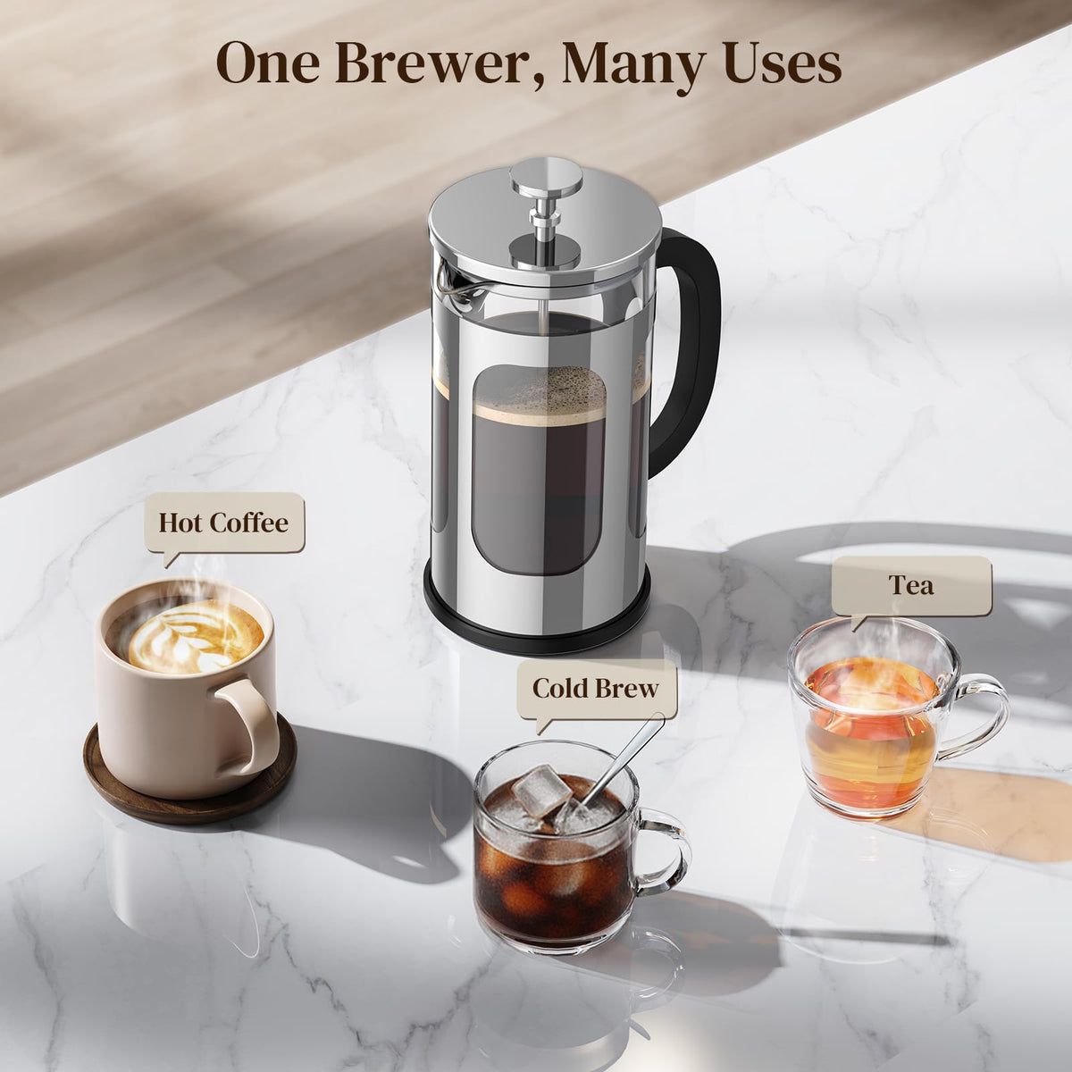 34oz French Press Coffee Maker B791