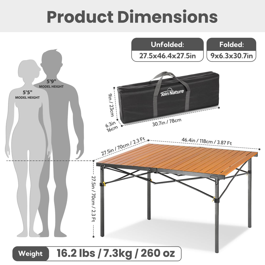 46.4" Large Camping Table F579028