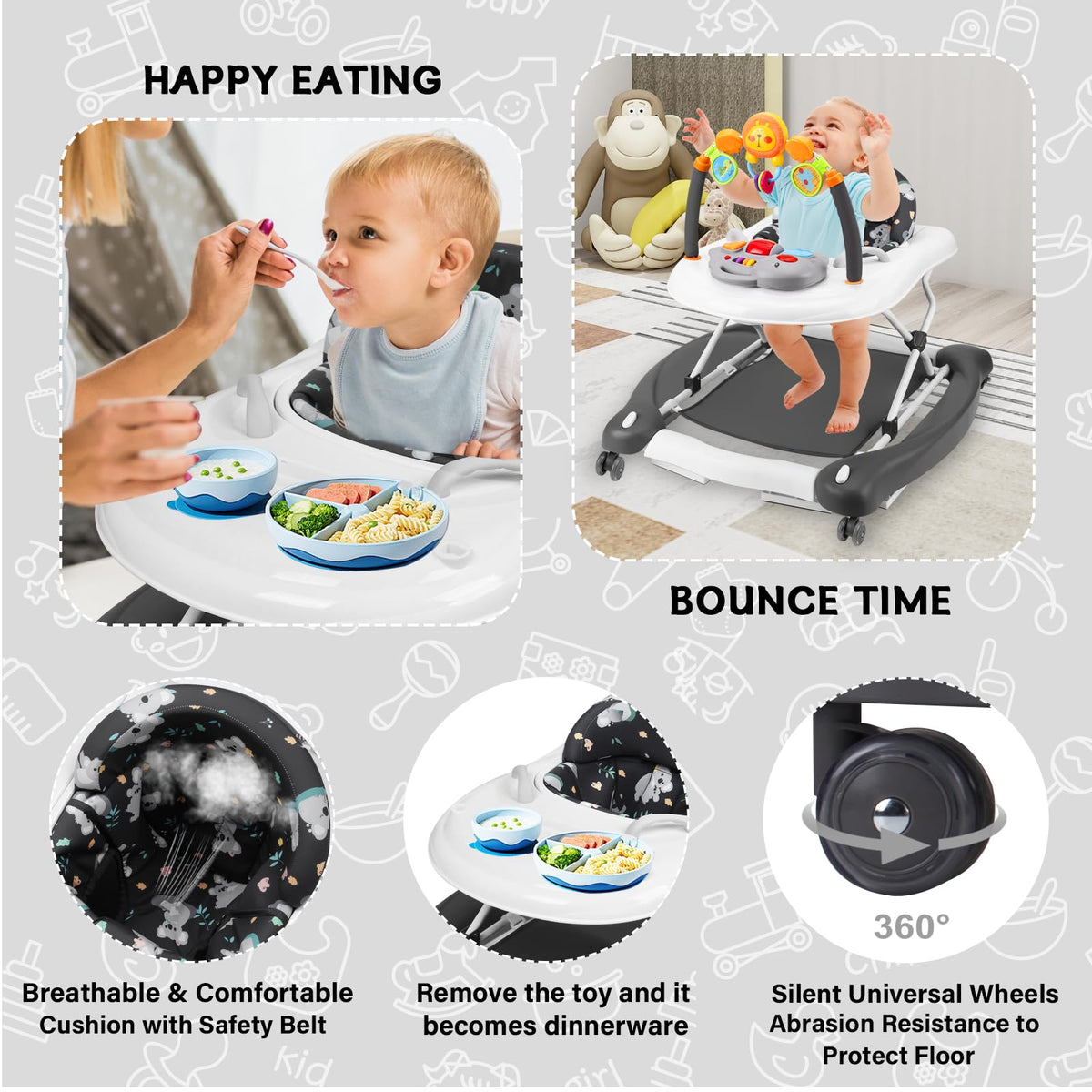 Foldable Baby Walker B302299