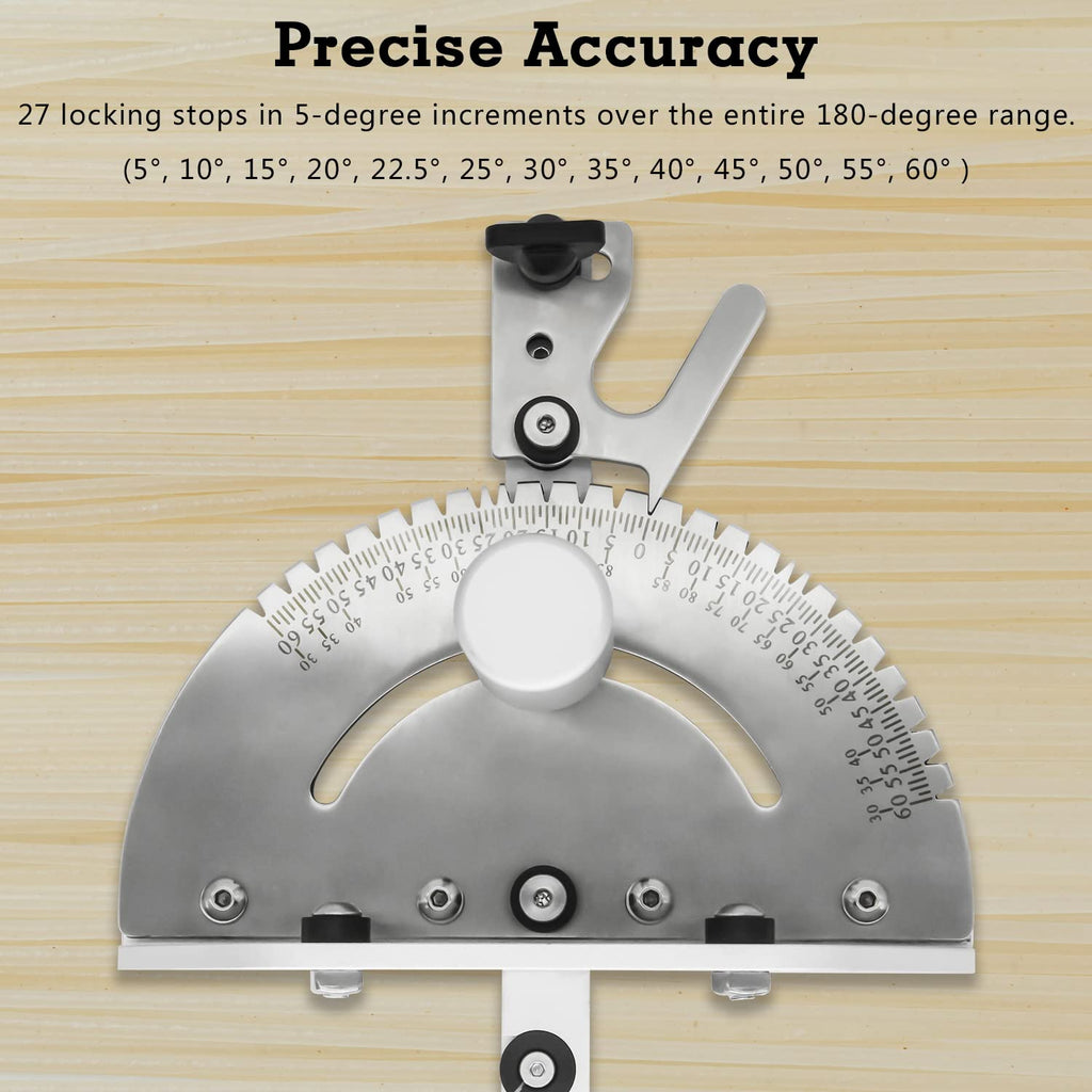 Miter Gauge with 27 Angle Stops X756