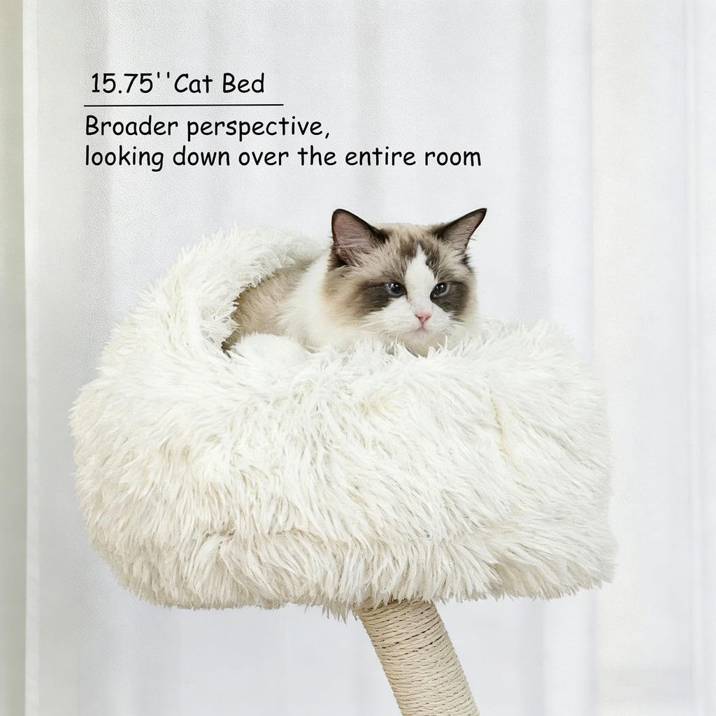 70" Multi-Level Cat Tree Tower with Plush Perches and Sisal Scratching Posts K1549
