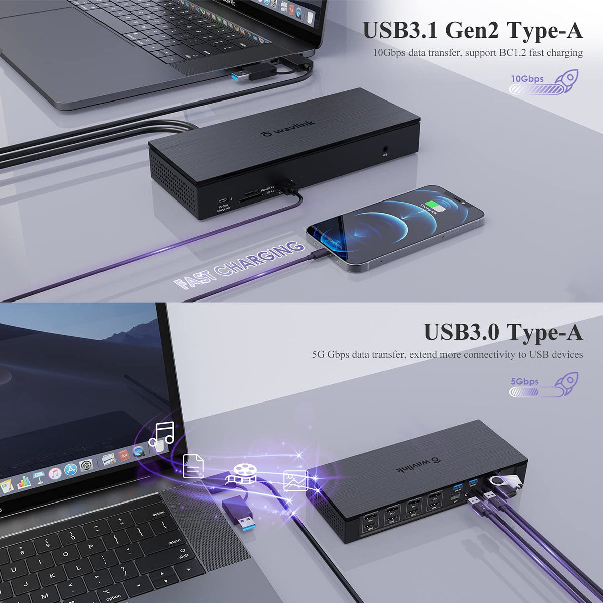 20-in-1 USB-C Quad 4K Docking Station with 100W Charging V38472