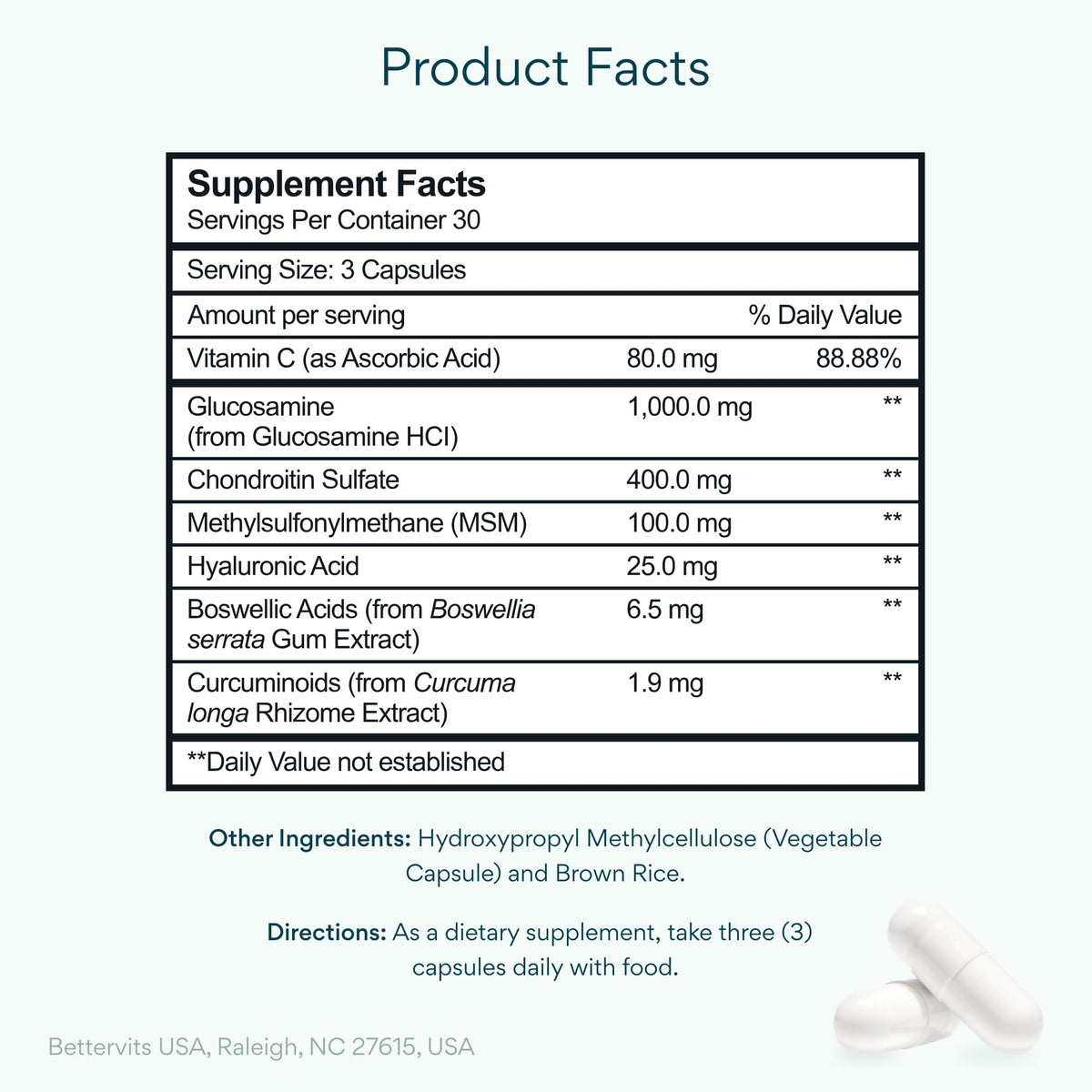 Glucosamine Chondroitin MSM Joint Complex 90 Ct E3743